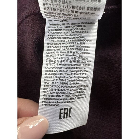 Banana Republic Cardigan 100% Merino Wool V-Neck burgundy Button Womens Sz Small - Picture 14 of 15